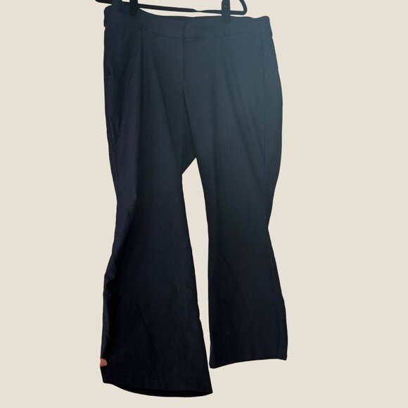 Lane Bryant Bootcut The Allie Signature Fit Navy Stretch Trouser Slack 20S - Picture 2 of 7